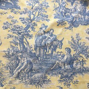 Waverly Country Life Vintage Toile Fabric BTY 7 Av